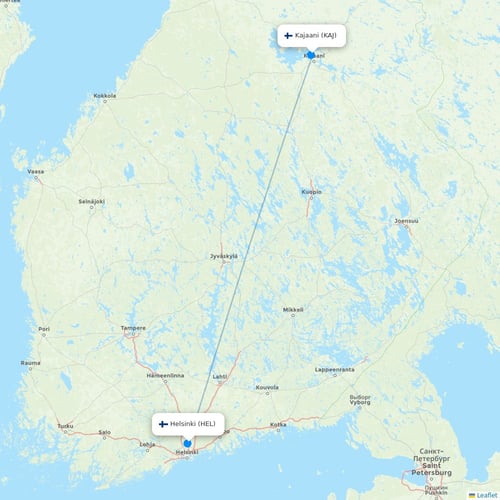 Map of Kajaani