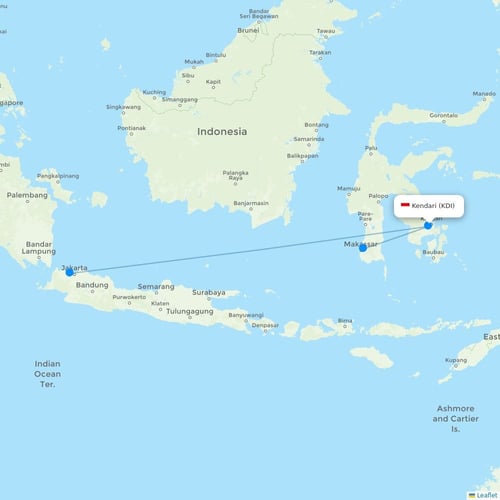 Map of Kendari