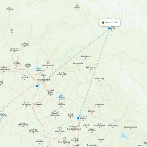 Map of Skardu