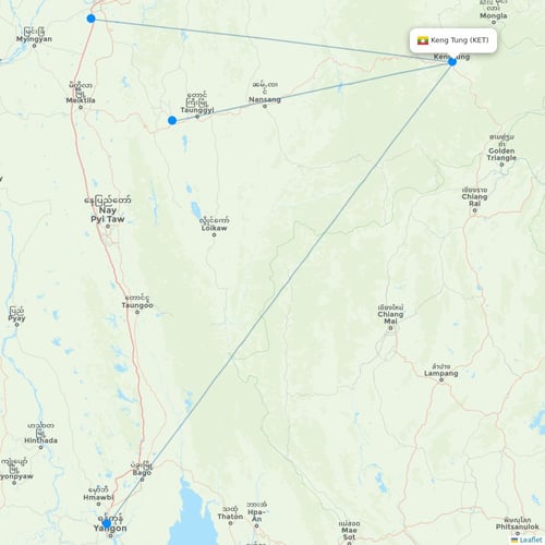 Map of Keng Tung