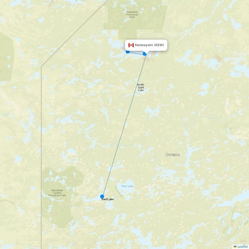 Map of Keewaywin