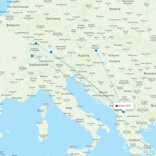 Map of Kukes
