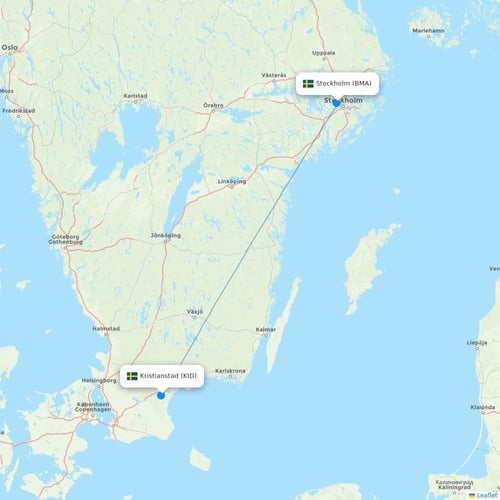Map of Kristianstad
