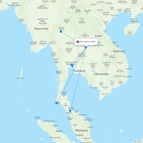 Map of Khon Kaen