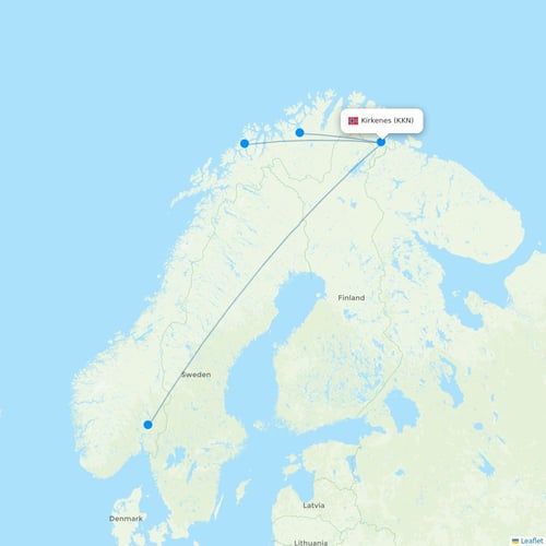 Map of Kirkenes