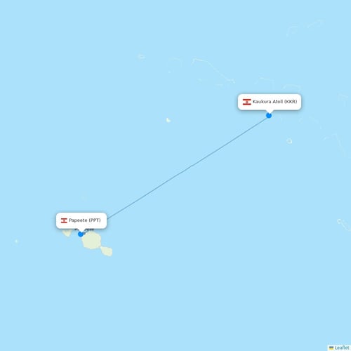 Map of Kaukura Atoll