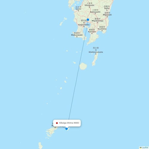 Map of Kikaiga Shima