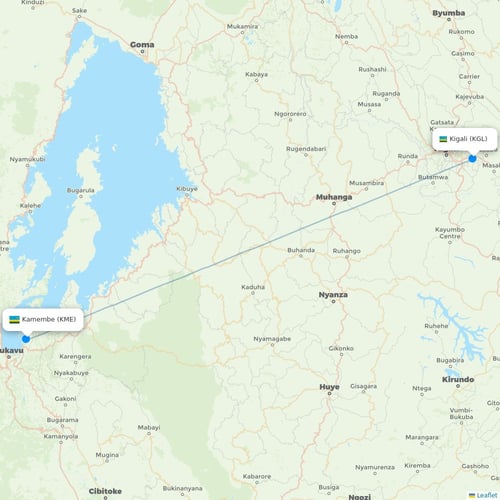 Map of Kamembe