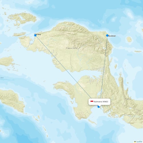 Map of Kaimana