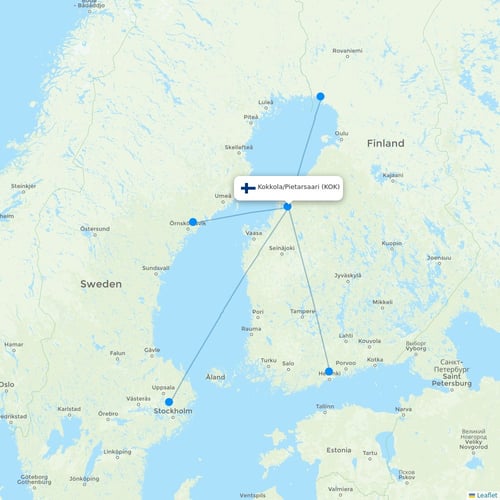 Map of Kokkola/Pietarsaari