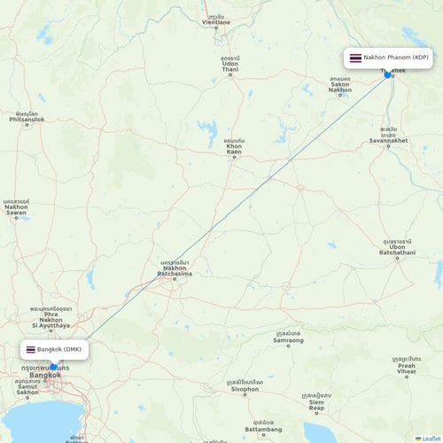 Map of Nakhon Phanom