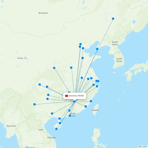Map of Ganzhou