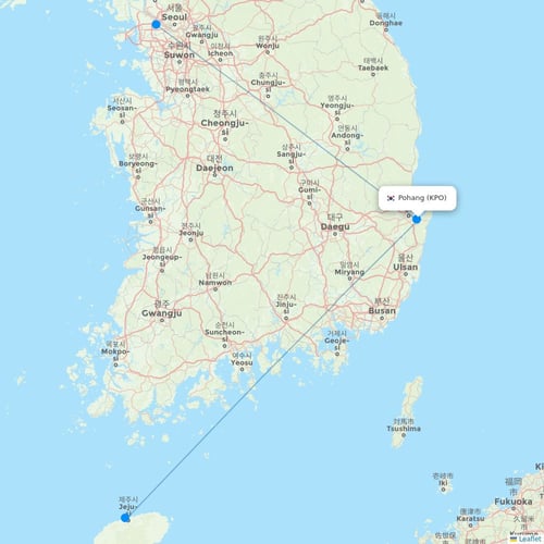 Map of Pohang