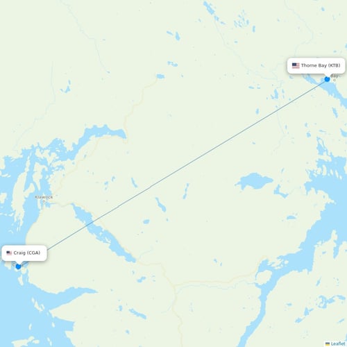 Map of Thorne Bay