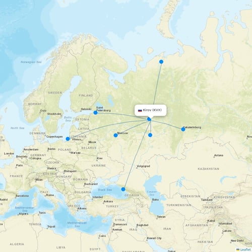 Map of Kirov