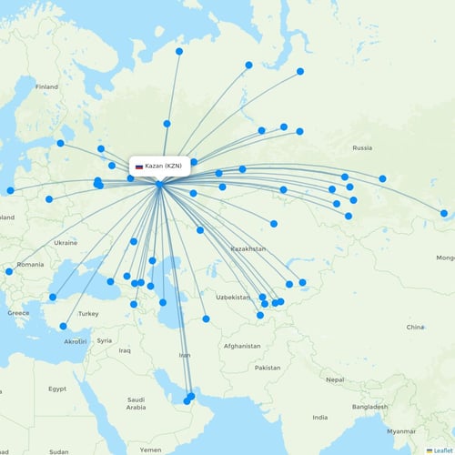 Map of Kazan