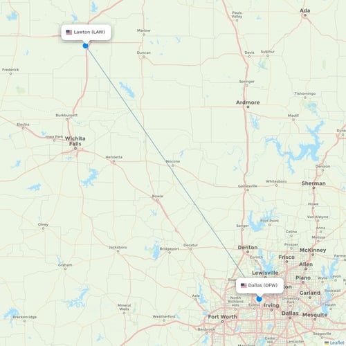 Map of Lawton