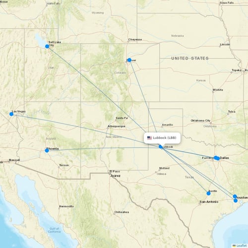 Map of Lubbock