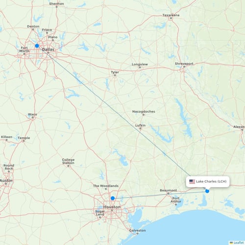 Map of Lake Charles