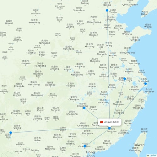Map of Longyan