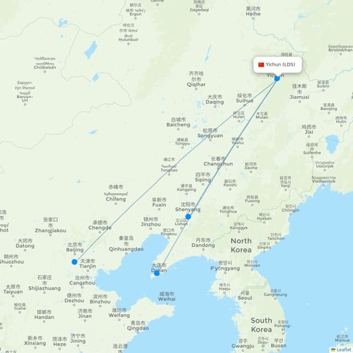Map of Yichun
