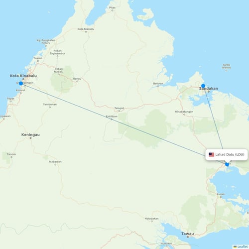 Map of Lahad Datu
