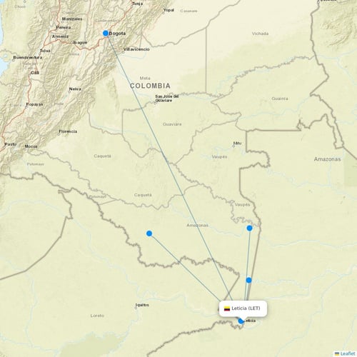Map of Leticia