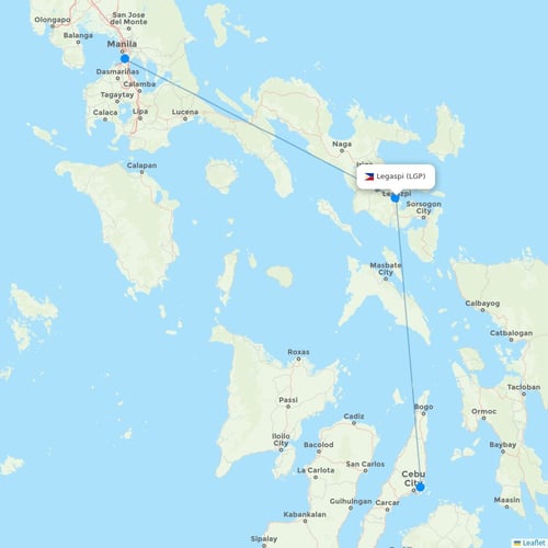 Map of Legaspi
