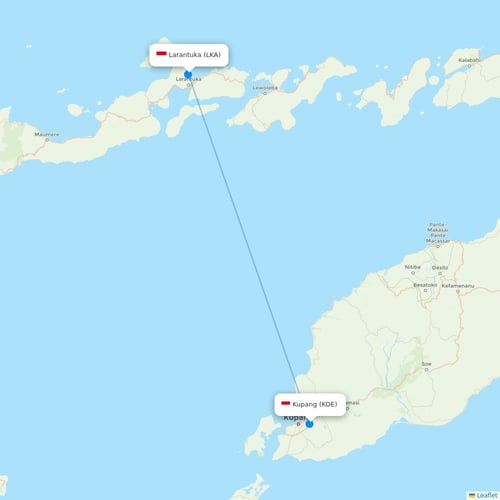 Map of Larantuka
