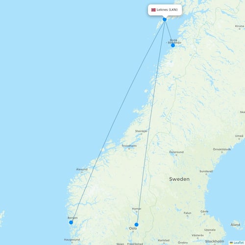 Map of Leknes