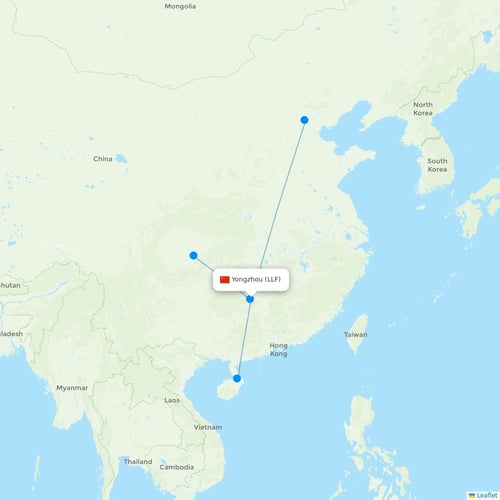 Map of Yongzhou