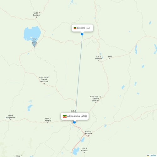 Map of Lalibela
