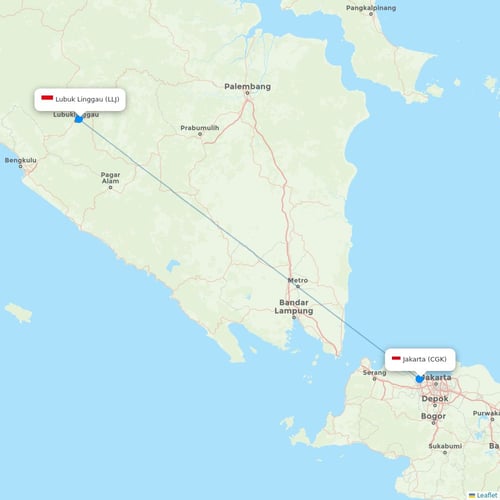 Map of Lubuk Linggau