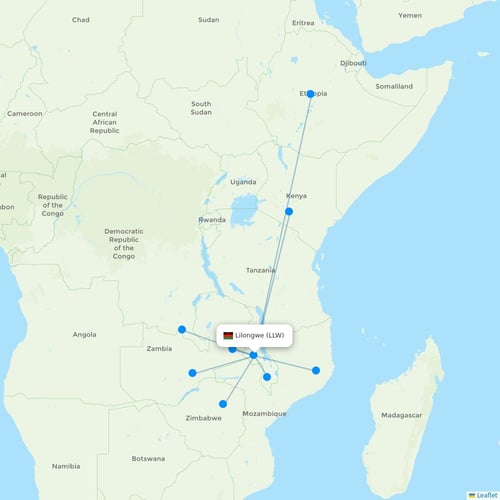 Map of Lilongwe