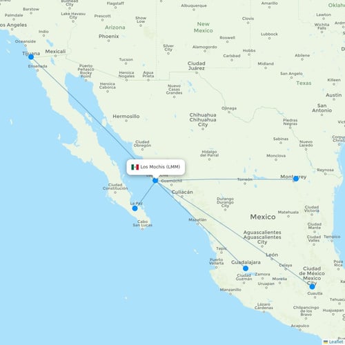 Map of Los Mochis