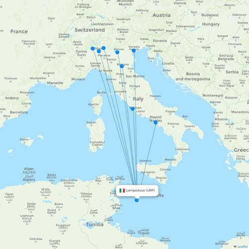 Map of Lampedusa