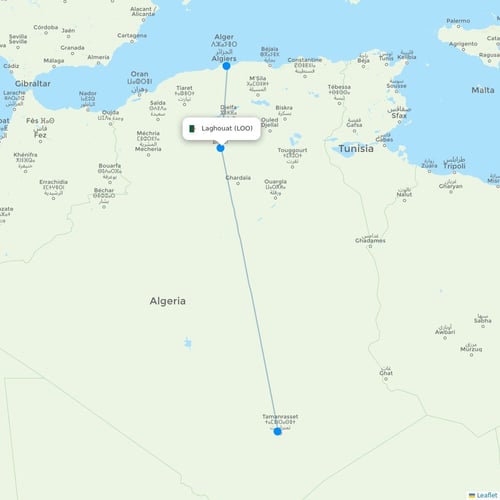 Map of Laghouat