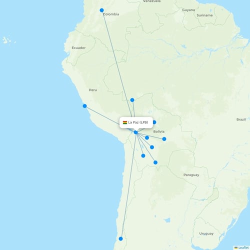Map of La Paz