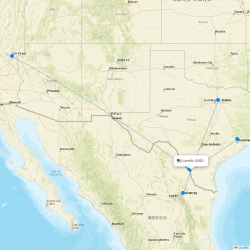 Map of Laredo
