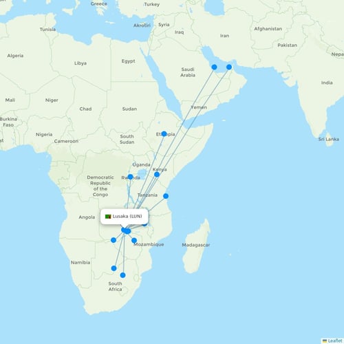 Map of Lusaka