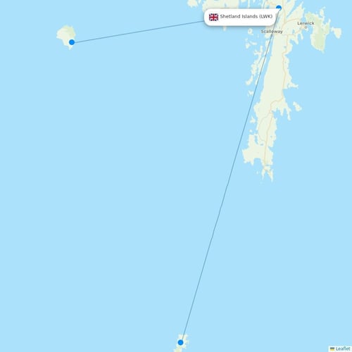 Map of Shetland Islands