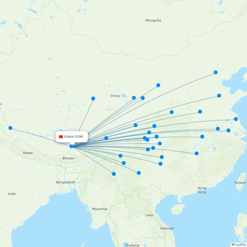 Map of Lhasa/Lasa