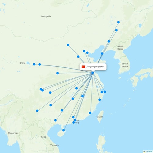 Map of Lianyungang
