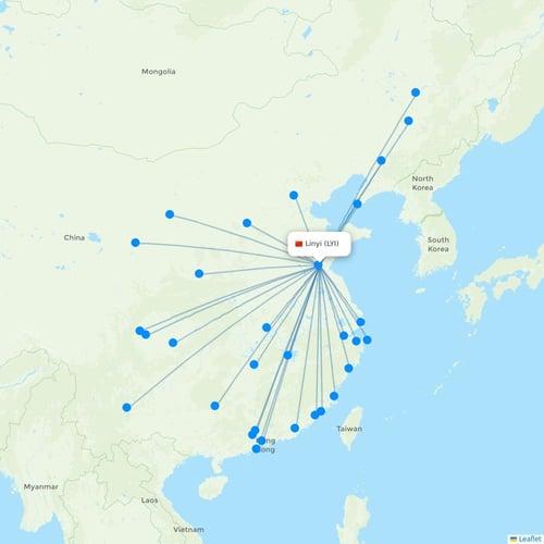 Map of Linyi
