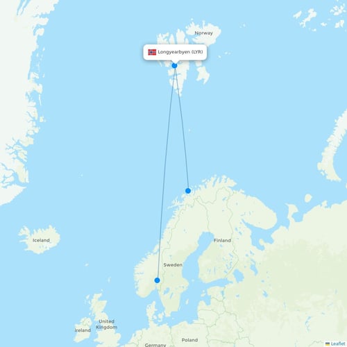Map of Longyearbyen
