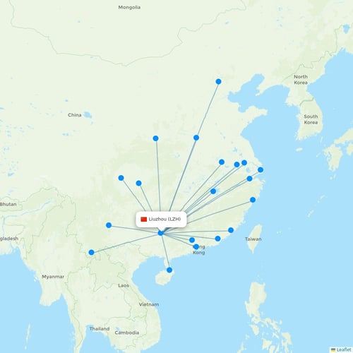 Map of Liuzhou