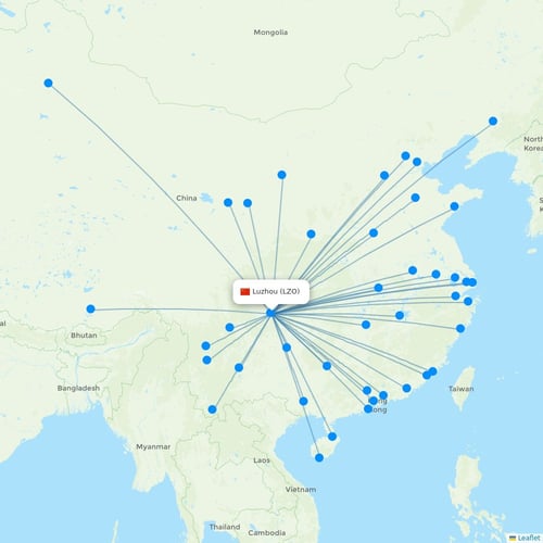 Map of Luzhou
