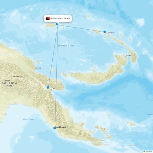 Map of Manus Island