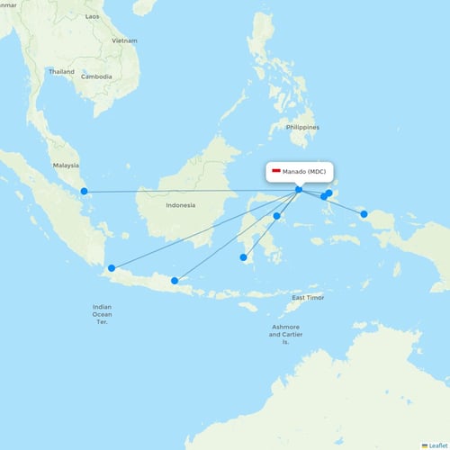 Map of Manado