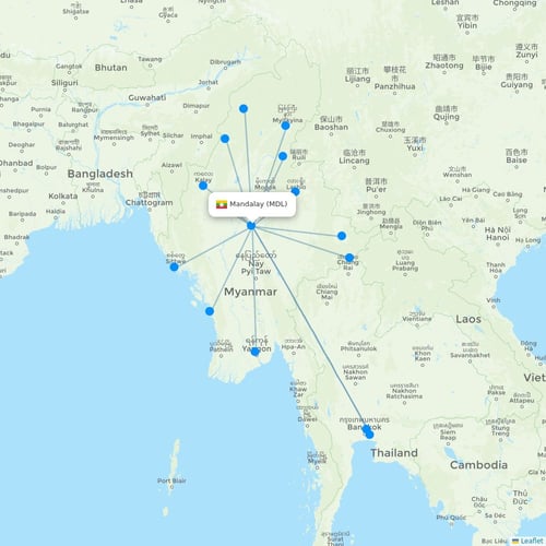 Map of Mandalay